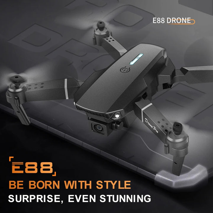 Professional Mini Remote Control Drone E88 4k HD