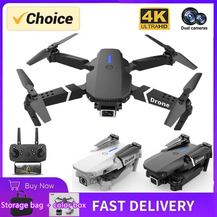 Professional Mini Remote Control Drone E88 4k HD